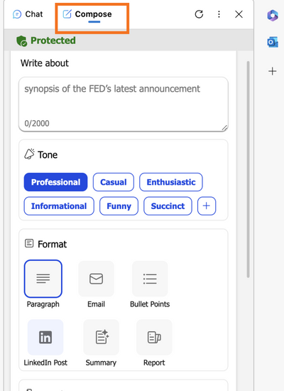 bing compose screenshot