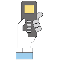 Hand Holding Student Response System